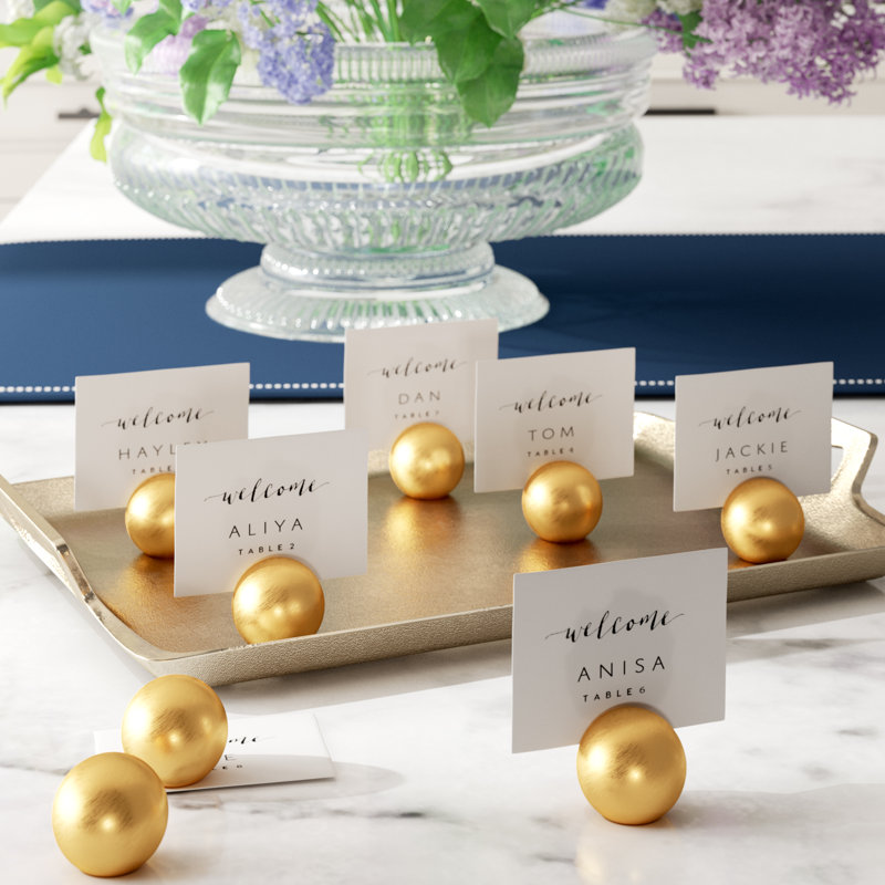 Le Prise Round Wedding Place Card Holder & Reviews Wayfair